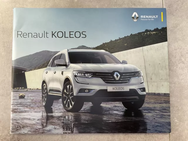 Renault Koleos UK Market Car Sales Brochure - July 2019