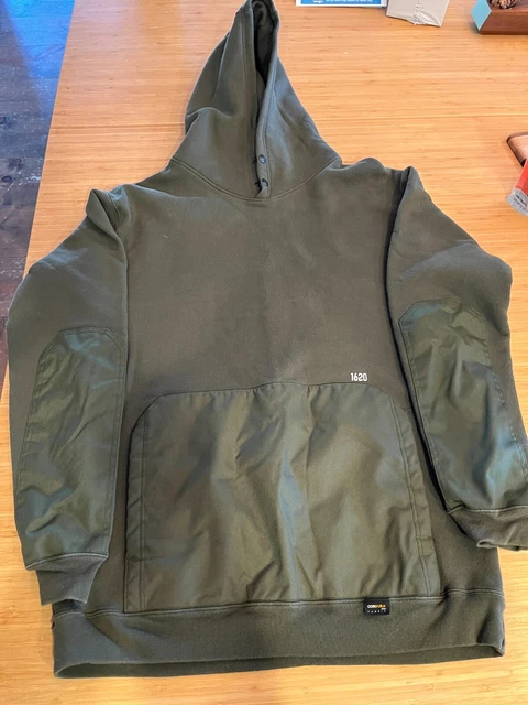 1620 Workwear Hoodie - Hunter Green with Kevlar Pocket and Elbows 1620 Workwear Hoodie - Hunter Green with Kevlar Pocket and Elbows