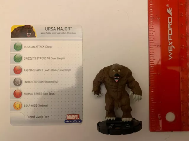 HeroClix - Marvel - Ursa Major w/Card - Captain America - 044 - Rare Legacy