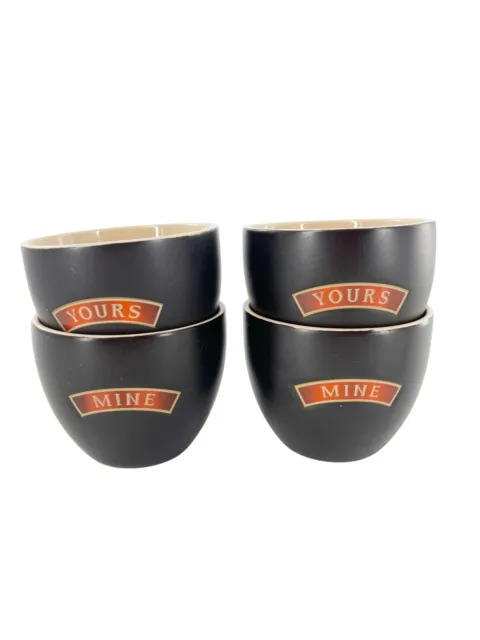 Baileys Irish Cream Yours And Mine Set Of 4 Dessert Mugs Bowls Cups