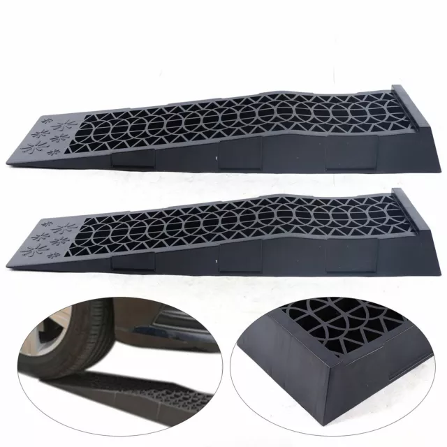 3 tonnellate rampa in plastica auto stabile rampe di accesso in plastica ad alta resistenza nero