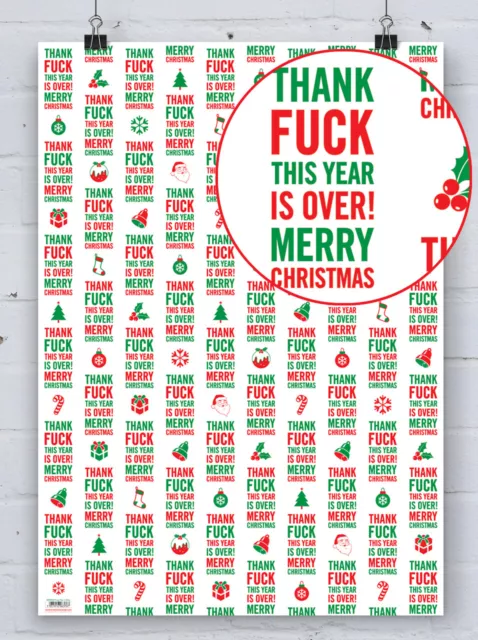 SALE Cheeky Christmas Gift Wrap Funny Xmas Wrapping Paper Hilarious Adult Humour