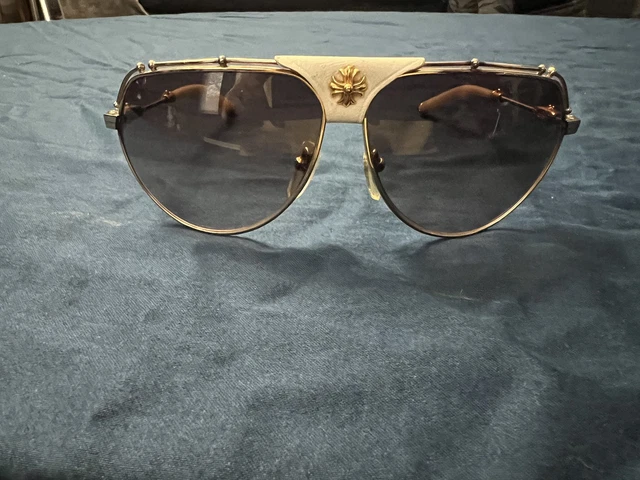 CHROME HEARTS KUFANNAW II Gold&White Sunglasses $500.00  display picture 2