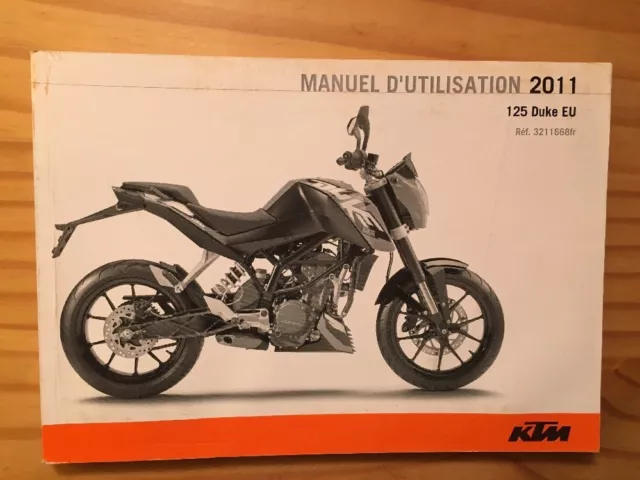 KTM moto 125 Duke 2011 manuel utilisation entretien propriétaire moto