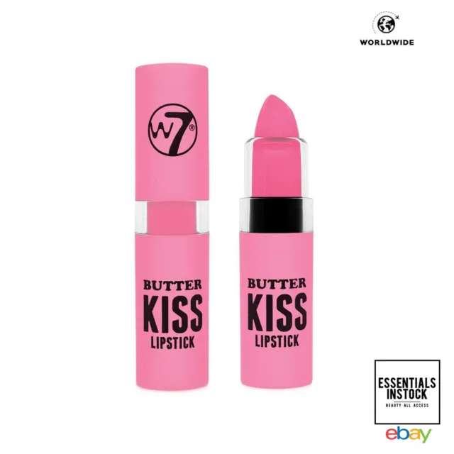 W7 Kosmetik Butter Kuss Lippenstift 0,10 Unzen - hübsch in rosa