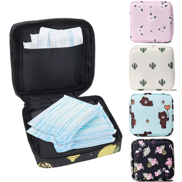 UK New Sanitary storage bag Pad purse pouch towel napkin credit card coin holder