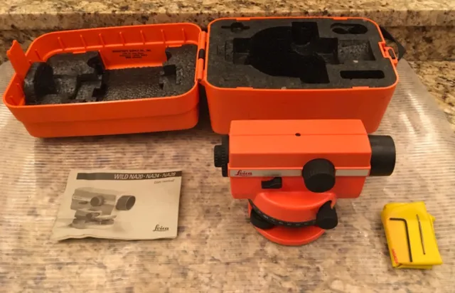 Leica Wild NA20 Surveying Level with Case and Instruction Booklet