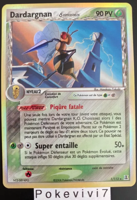 DARDARGNAN 1/113 Holo Block EX Species DELTA FR Pokemon Cards