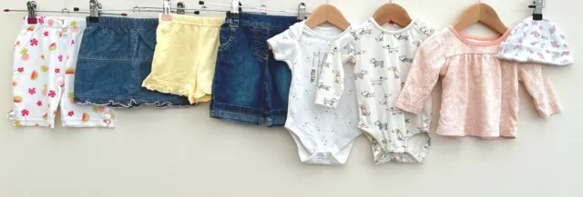 Baby Girls Bundle Of Clothing Age 0-3 Months Adams M&S John Lewis