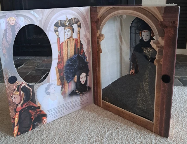Star Wars Queen Amidala 1999 Portrait Edition Black Travel Gown Doll Episode 1