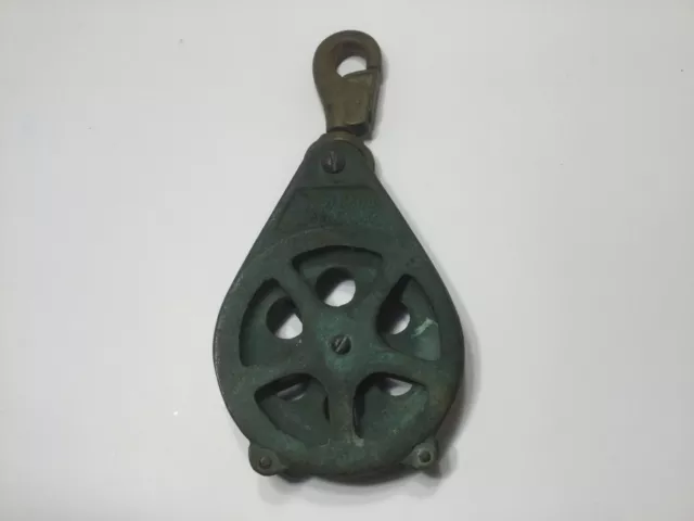 Vintage Kolstrand 6 inch Bronze Pulley Block