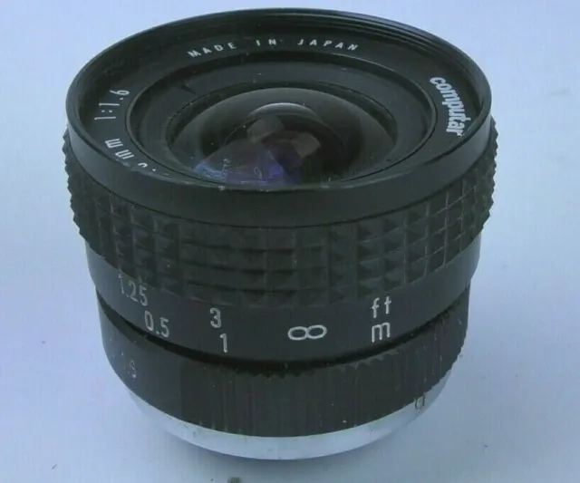 obittivo computar tv lens 3.6mm 1:1.6 c-mount