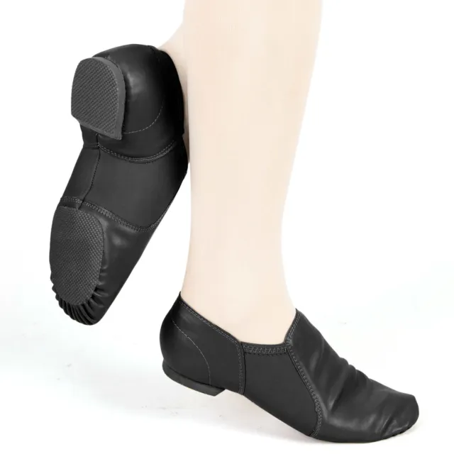 D Professional Split Sole Jazz Shoes with Elastic Dance Shoes for Women and Men