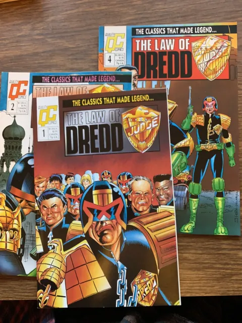 Judge Dredd The Law of Dredd Bundle Quality Comics 20000AD  Issues No 1 , 2, 4