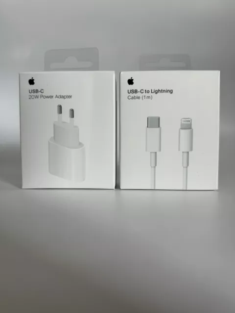 Original Apple 20W USB-C Netzteil Ladegerät  + Ladekabel iPhone 13 14