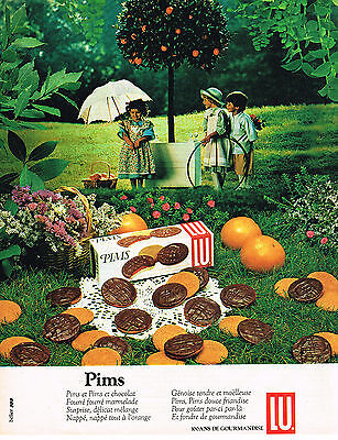 Publicité advertising 1983  Lu galette st sauveur petite fille granola sablée 
