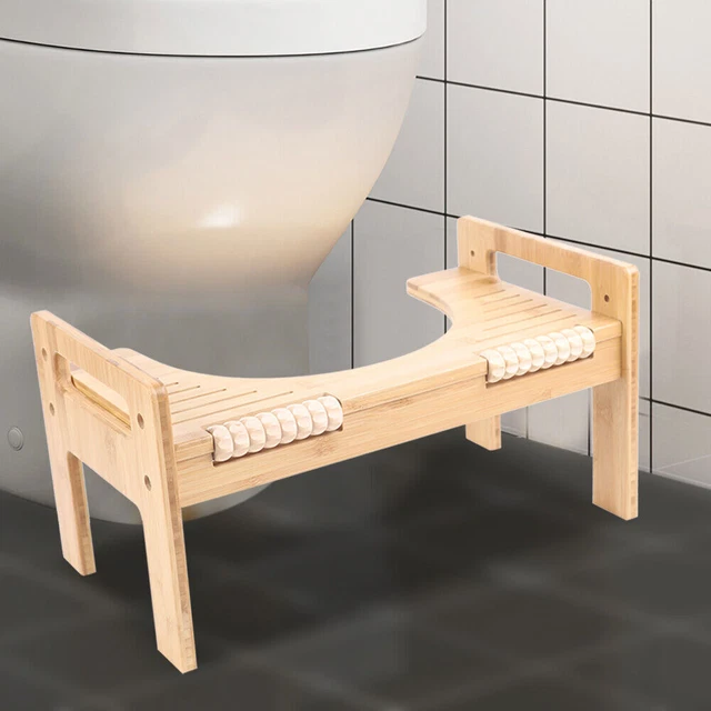 Taburete de inodoro médico silla de inodoro ayuda de inodoro taburete de madera inodoro