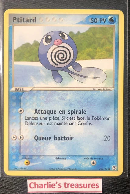 Pokemon - Ptitard - 75/112 - Rouge Feu Vert Feuille - FR - NM+ / NEUF