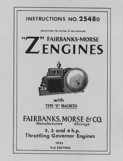 Fairbanks Morse 2, 3 and 6 H.P. No. 2548D (please read description)