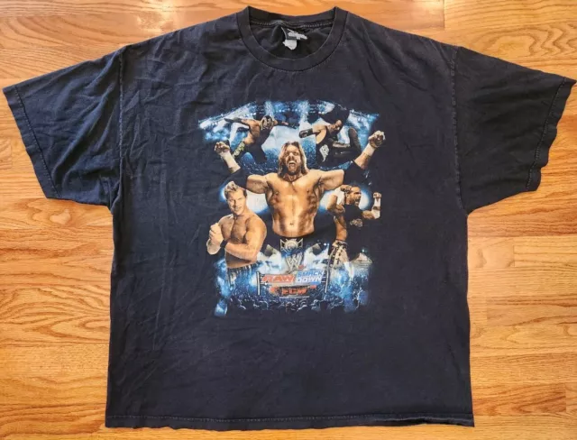 WWE ECW RAW VS Smackdown 2007 Shirt 3XL Double Sided Preowned John Cena