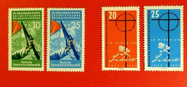 DDR  Mi.Nr. 891-92 + 601-2   Kpl. postfrisch  B110