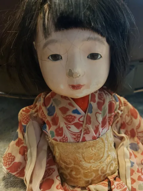 Chinese Handmade Vintage WW2 Doll 1940s
