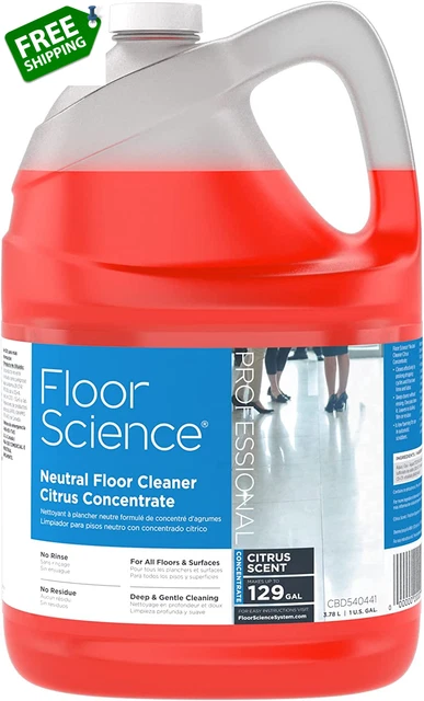 CBD540441 Floor Science Professional Neutral Floor Cleaner, Deep & Gentle Cleani