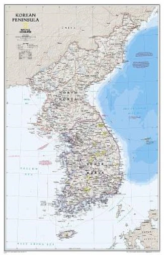 National Geographic Maps Korean Peninsula, Tubed (Map)
