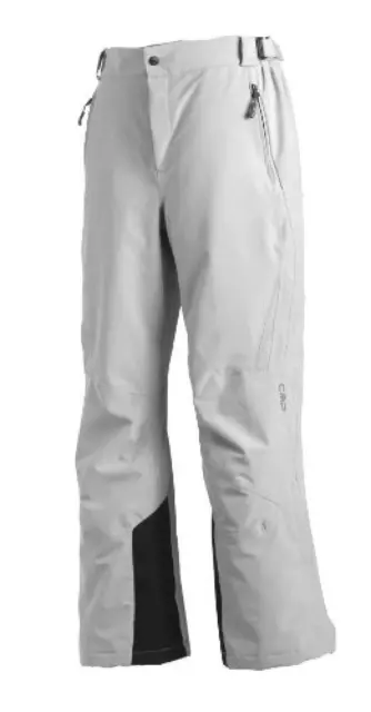 (TG. 50) CMP Skihose 3W18596N, Pantaloni Da Sci Donna, Bianco, 50 - NUOVO