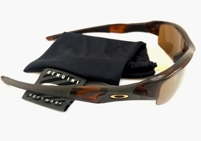 OAKLEY FLAK JACKET 1.0 SUNGLASSES Rootbeer Frames Gold Iridium Polarized Lenses