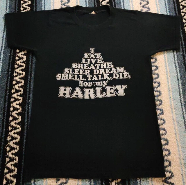 Vtg 70s Harley Davidson Omaha Nebraska Motorcycle Single Stitch USA T Shirt Sz S