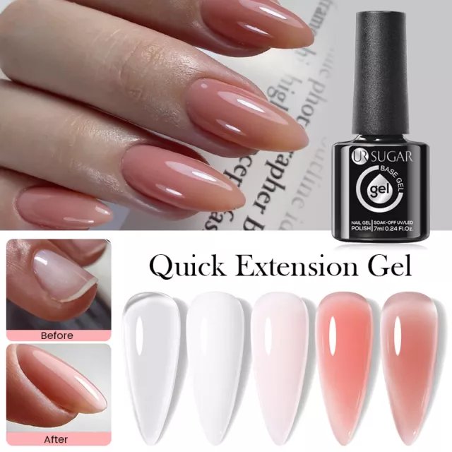 UR SUGAR Quick Extension Gel Jelly White Pink Building SemiPermanent UV LED Gel