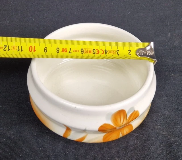 ART DÉCO SCHALE Spritzdekor H. Kalau vom Hofe Grünstadt 10 cm