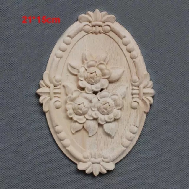 Squisita decorazione in legno retrò ornamento per porta armadio mobili decorazione