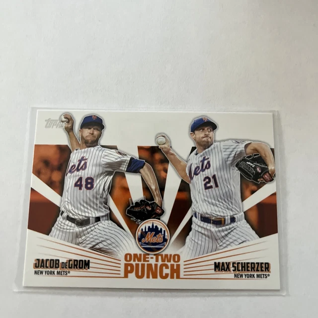 2023 TOPPS SERIES 1 Punch 12P15 Jacob deGrom, Max Scherzer