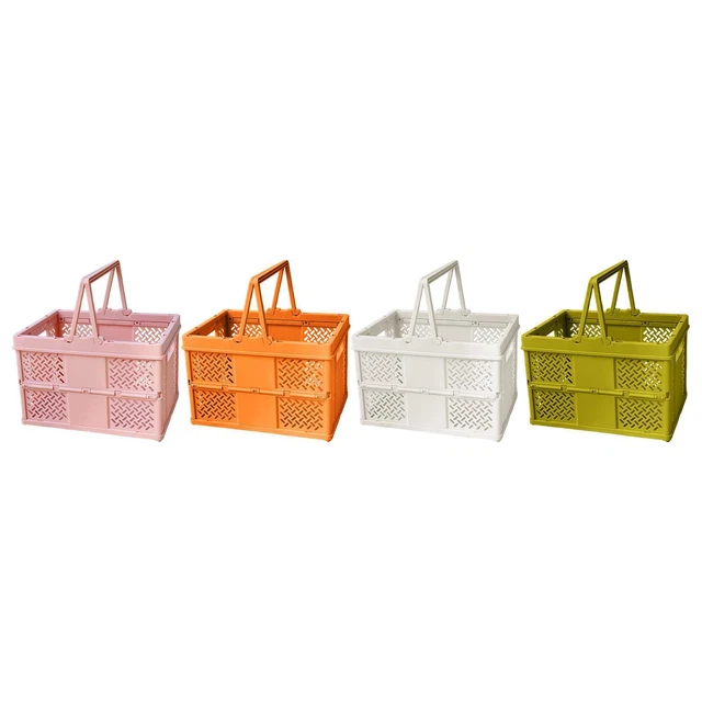 Panier De Pique-nique Pliable 30 L - Poignées Rembourrées, Structure Aluminium/polyester, Pour Courses, Voyages, Rangement