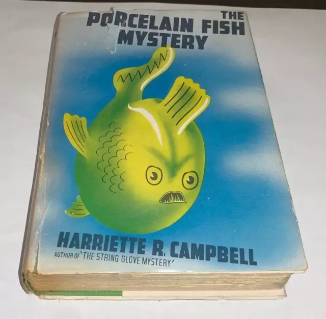 Porcelain Fish Mystery Harriette Campbell Simon Brade Knopf 1937 1st Ed. W/ DJ