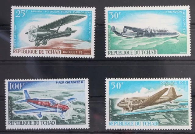 Tschad 179-182 postfrisch Flugzeuge #WW165