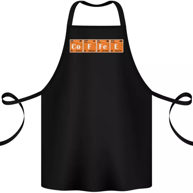 Coffee Periodic Table Chemistry Geek Funny Cotton Apron 100% Organic