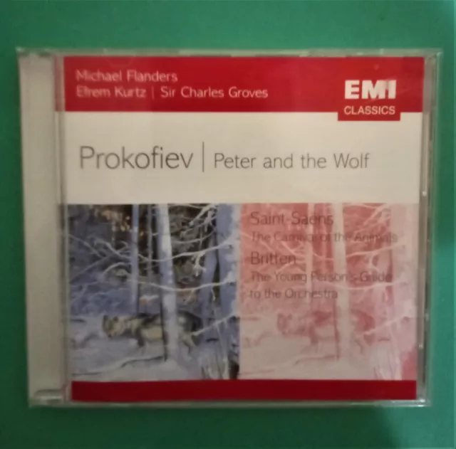 CD - Prokofiev - Peter & The Wolf - Flanders - Kurtz - Groves + Faure & Britten