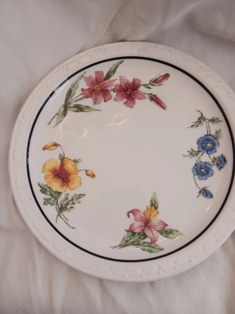 Southern Pacific RR Bread Or Salad Plate Prarie and Mountain Flowers 2