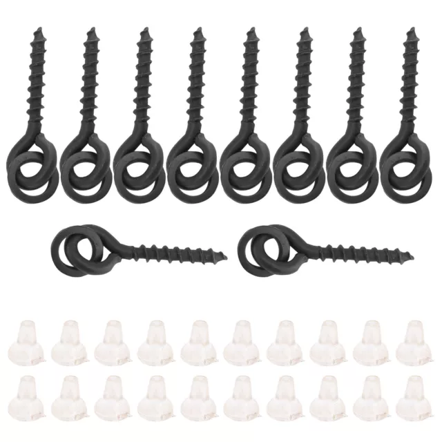 (white) 02 015 Bait Screws Chod Rig Ring Stops Convenient Bait Screws With