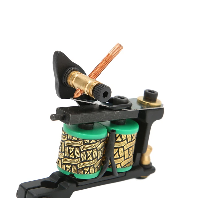 Tattoo Machine Kit Clip Cord Foot Pedal Power Supply Ink Cup Coil Tattoo Machine