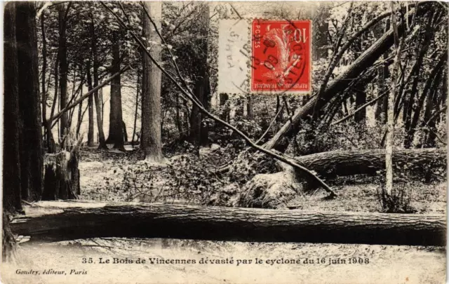 CPA PARIS 12th Le Bois de VINVENNES devastated by cyclone 1908 (672513)