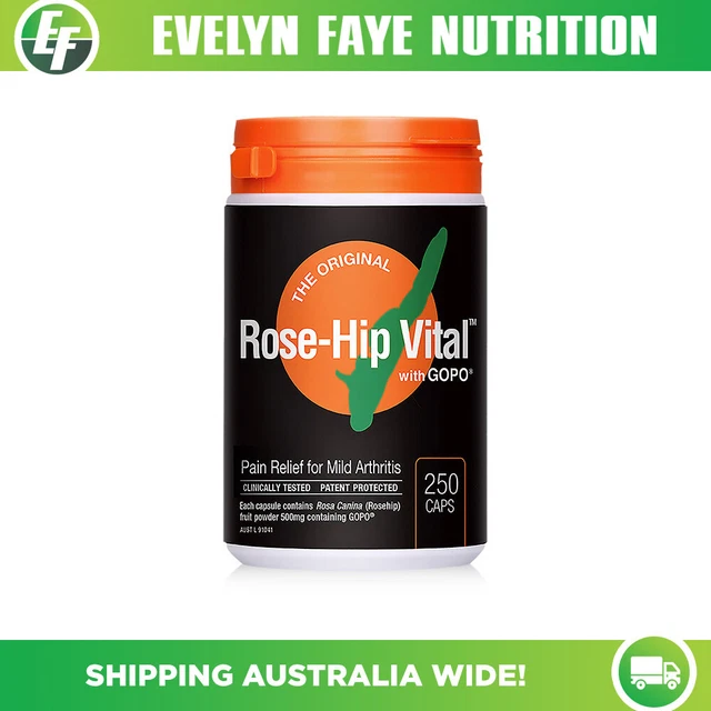 ROSEHIP VITAL 250 Capsules | Natural Arthritis Pain Relief | Rosehip