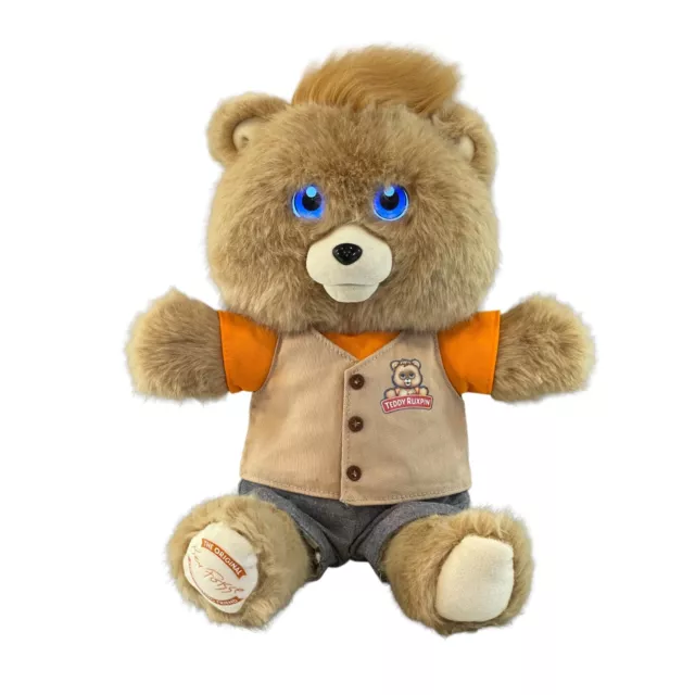 Teddy Ruxpin 2017 Animated Storytelling Bear Bluetooth LCD Eyes Works See Video