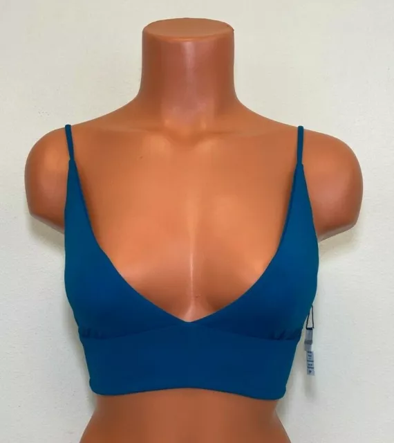 Lspace Womens Blue Olivia Bikini Top Size Small -