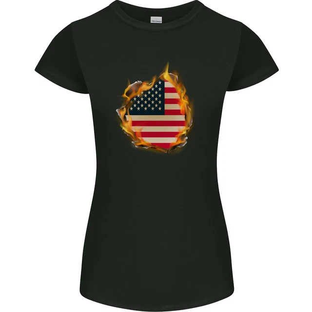 T-shirt Vintage Drapeau Américain US Air Force Vietnam - Gildan, Coton, Toutes Tailles, Noir, Neuf Avec étiquettes