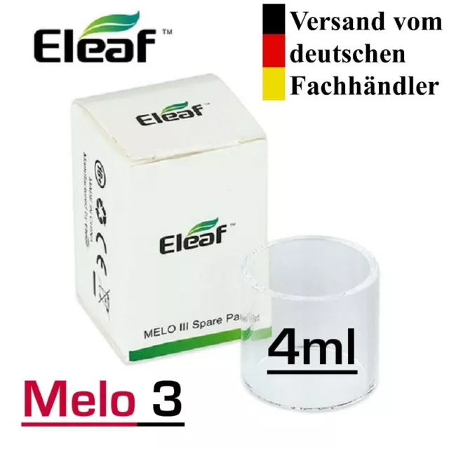 Eleaf Melo 3 Ersatzglas 4ml Glas Tube Pyrex Ersatzteil Tank Melo3