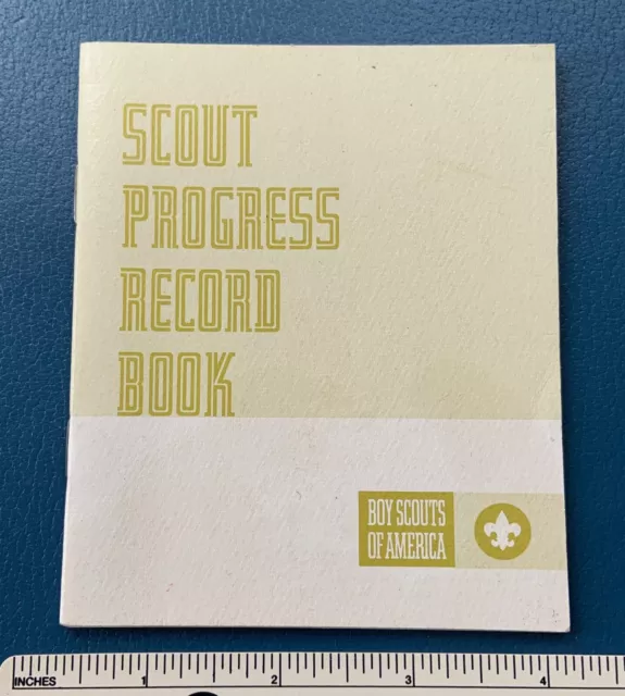 Vintage 1972 BOY SCOUTS OF AMERICA Scout Progress RECORD BOOK BSA Scouting